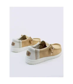 Zapato Hey Dude Wally Linen Natural Ocra
