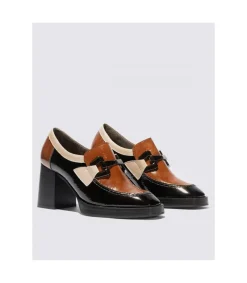 Zapato Tacón Pitillos 5484 Negro Cuero Piedra