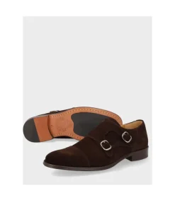 Zapato Windsor Dinasty Doble Hebilla Brown