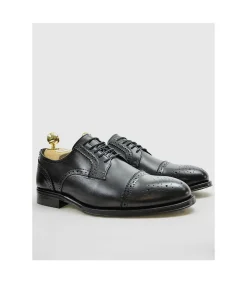 *Zapato Windsor Dynasty Negro Piel